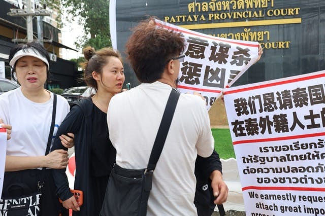 Chinese father flies urgently to Pattaya to demand justice for 20-year-old son stabbed to death, calls for investigation of woman found in room