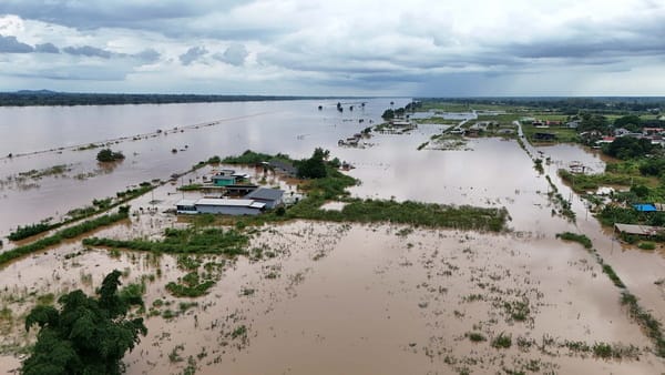 (Clip) Mekong overflows banks in Ban Phaeng! More than 30 homes flooded — over 1,000 rai of farmland submerged, ranger soldiers mobilize to help villagers