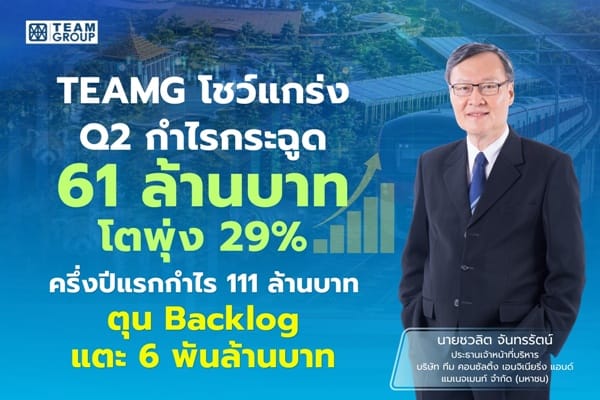 TEAMG Reports Q2 Profit Growth of 29%