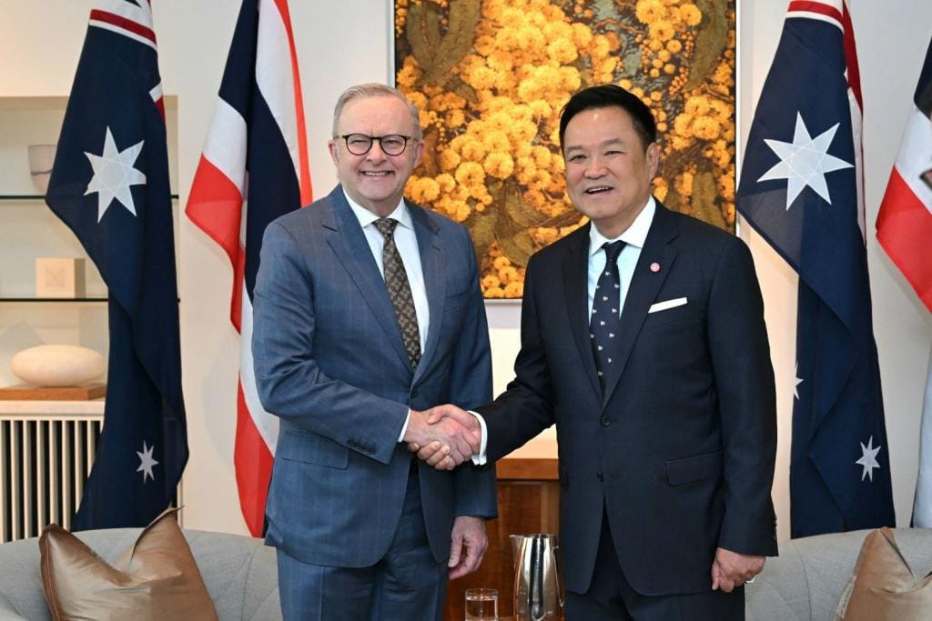 "Anutin" joins "Albanese" in advancing Thailand-Australia Strategic Partnership, pushing forward on trade, security, and transnational crime suppression
