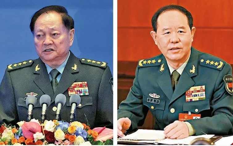 China removes "two front-ranking generals" from the State Central Military Commission
