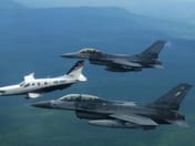 'Anutin' flies personal jet with F-16 escort to Wing 1, delivers 5-point policy to sharpen the Air Force's teeth, receives F-16 patch with call sign 'Mickey'