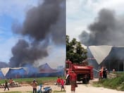 (Clip) Alarming! Fire breaks out at Wat Han Toei, Prathai District, Korat — temple pavilion, monks' quarters, and kitchen, 3 buildings, destroyed; losses exceed 2.5 million baht