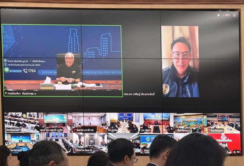 "Phiphat" discusses plan to cope with "floods – drought" in the South, sets up operational system for "prevention, assistance, relief, and recovery"