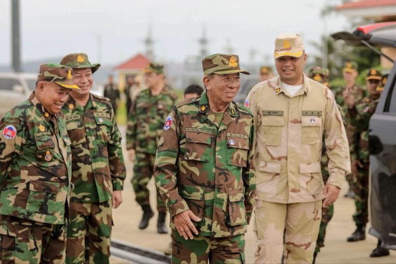 Cambodian Navy deploys new corvette "Koh Kong Senchey" for exercises off Sihanoukville