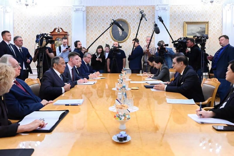 Sihasak Holds Talks with Lavrov to Elevate Russia Cooperation, Seeks Support for Thailand-EAEU FTA Negotiations, Discusses Cambodia Border Situation and Myanmar