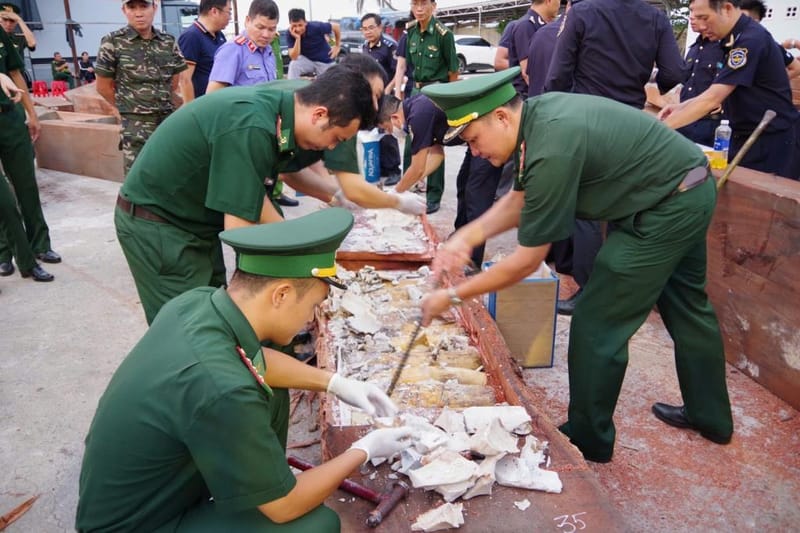 Vietnam seizes large haul of over 200 ivory tusks hidden in processed timber smuggled from Africa