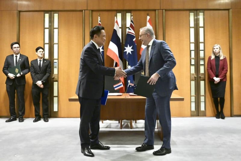 "Anutin" joins "Albanese" in advancing Thailand-Australia Strategic Partnership, pushing forward on trade, security, and transnational crime suppression