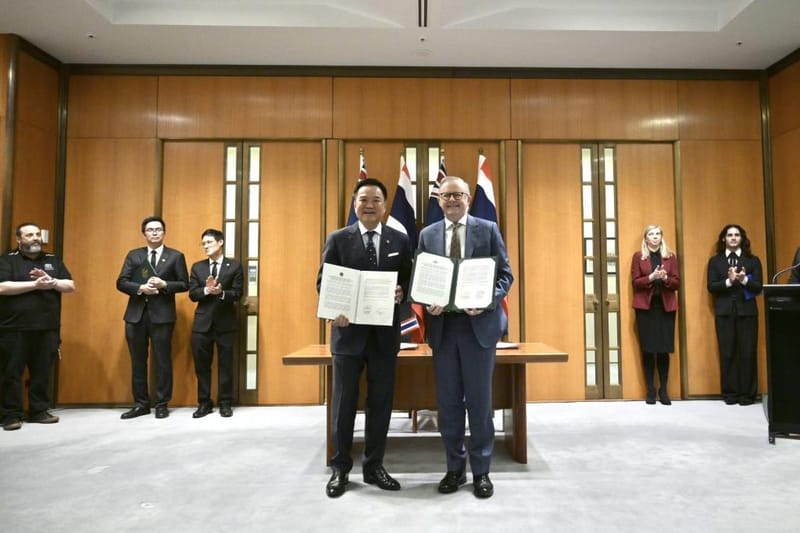 "Anutin" joins "Albanese" in advancing Thailand-Australia Strategic Partnership, pushing forward on trade, security, and transnational crime suppression