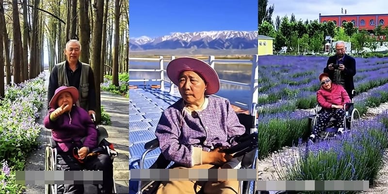No lying in a hospital bed waiting to die! 69-year-old Chinese man drives paralysed wife on a trip across the country to keep his promise