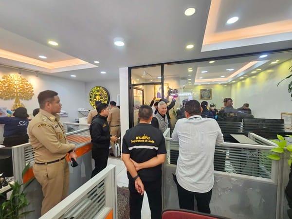 DSI Raids 3 Locations in Pattaya and Bang Lamung, Investigates "Nominee" Shareholder Network Holding Stakes on Behalf of Foreigners, Links Found to Assets Worth Hundreds of Millions