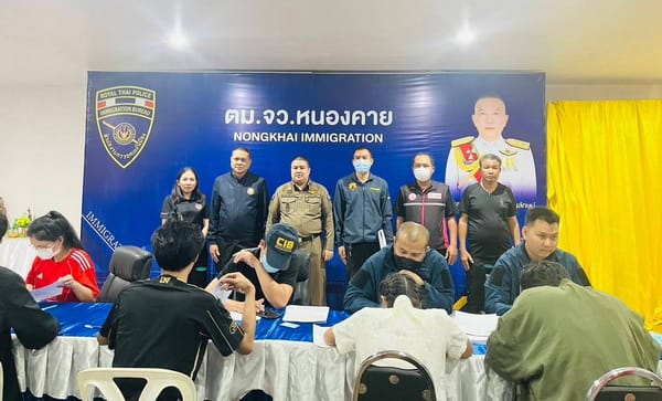 Laos Cracks Down Hard! Another 70 Thai Gambling Website Admins Sent Back After Raid on Network Based at Sikhom Market Area, Vientiane