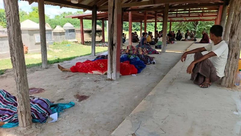 Brutal! Myanmar military launches airstrike on temple in Sagaing, killing 14 meditation retreat participants