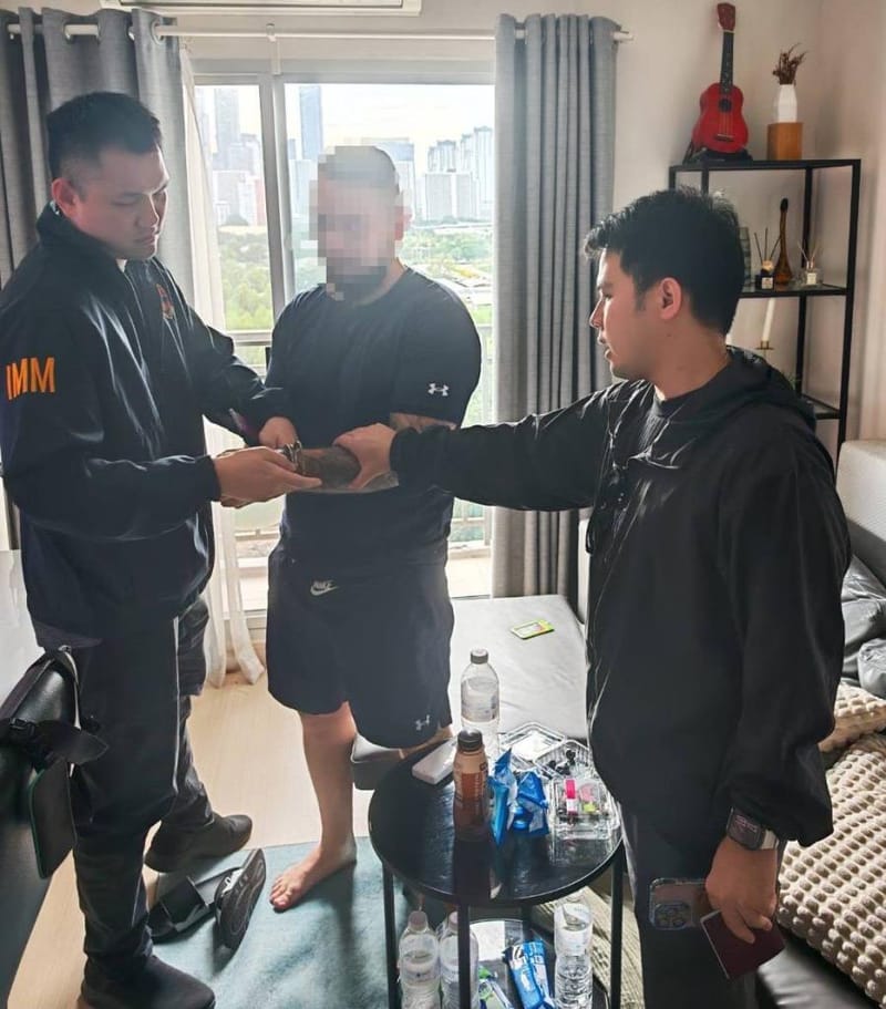 Arrested at luxury condo! Swedish criminal flees arrest warrant for serious offences, found hiding in Thailand with help from fellow countryman