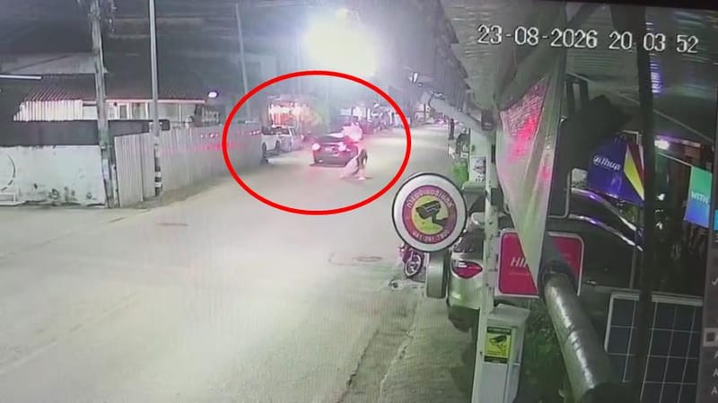 (Clip) Moment revealed when gang abducted Chinese woman in the heart of Bangkok, set to hand her over at Mae Sot border — ran checkpoint, dragged victim from car and dumped her, before Kamphaeng Phet police gave chase and arrested entire gang