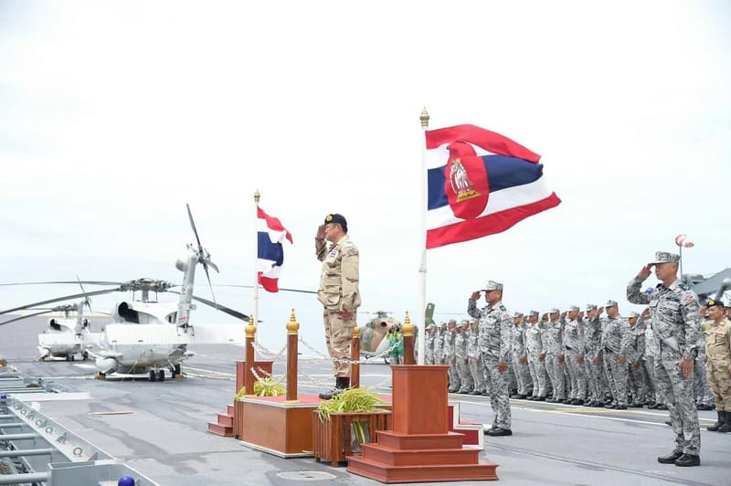 PM Boards HTMS Chakri Naruebet to Inspect Royal Thai Navy Combat Readiness, Observes Frigate Capabilities, Eyes Additional Weapons Procurement to Replace Decommissioned Equipment After Thailand-Cambodia Confrontation