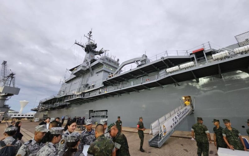 PM Boards HTMS Chakri Naruebet to Inspect Royal Thai Navy Combat Readiness, Observes Frigate Capabilities, Eyes Additional Weapons Procurement to Replace Decommissioned Equipment After Thailand-Cambodia Confrontation