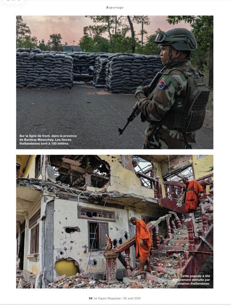 French Media Takes Sides, Publishes Article Calling Thailand an Aggressor and Ceasefire Violator — Cambodian Minister Quick to Share on Social Media