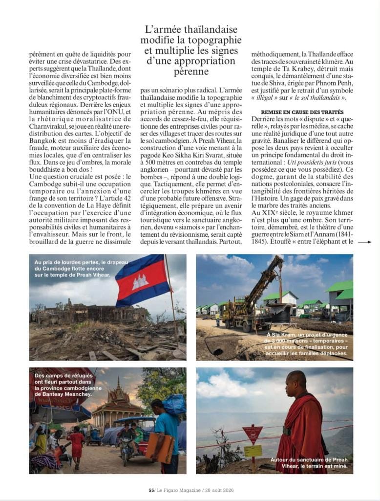 French Media Takes Sides, Publishes Article Calling Thailand an Aggressor and Ceasefire Violator — Cambodian Minister Quick to Share on Social Media