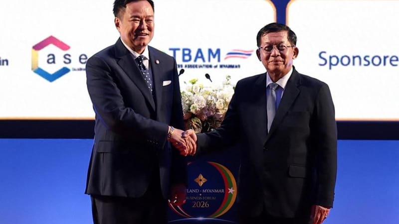 Thai-Myanmar leaders hold warm talks, opening a new chapter in economic cooperation with a bilateral trade target of $12 billion