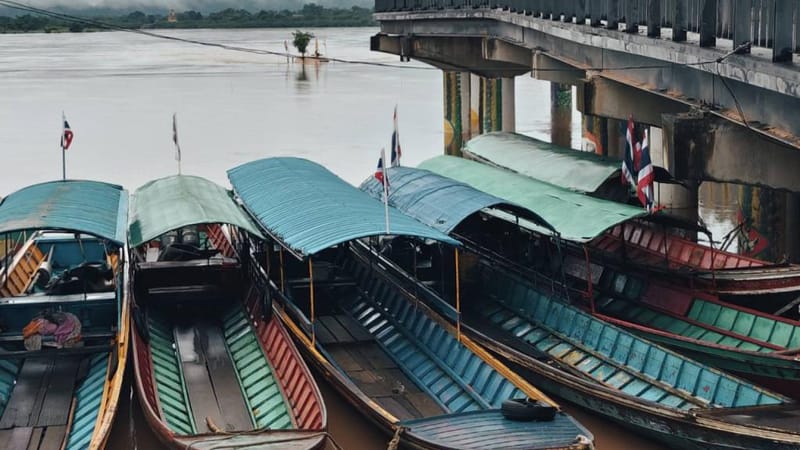 Mekong River Rising Along Entire Golden Triangle Basin! Water Surpasses Surveillance Level from Chiang Saen to Wiang Kaen — "Pha Than Shrine" Already Moved Ashore