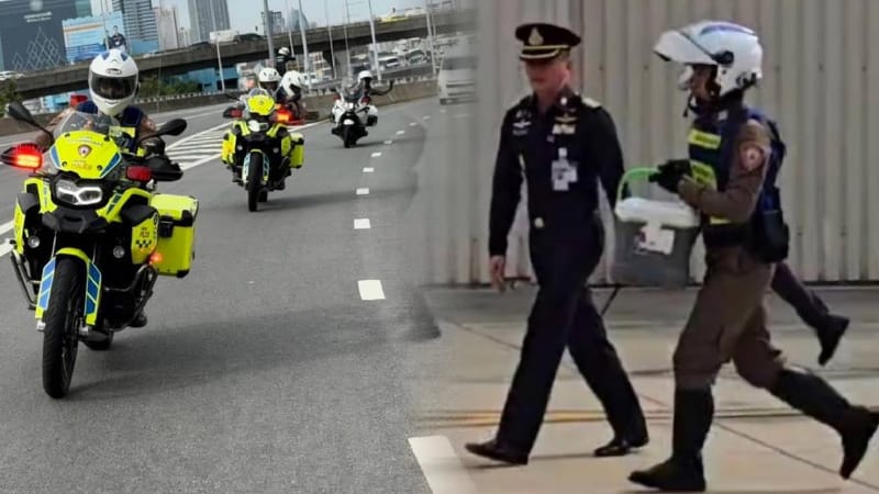 14 Minutes of Hope! Traffic Police Clear the Way, Transporting the 186th Heart from Don Mueang Airport to Ramathibodi Hospital Just in Time