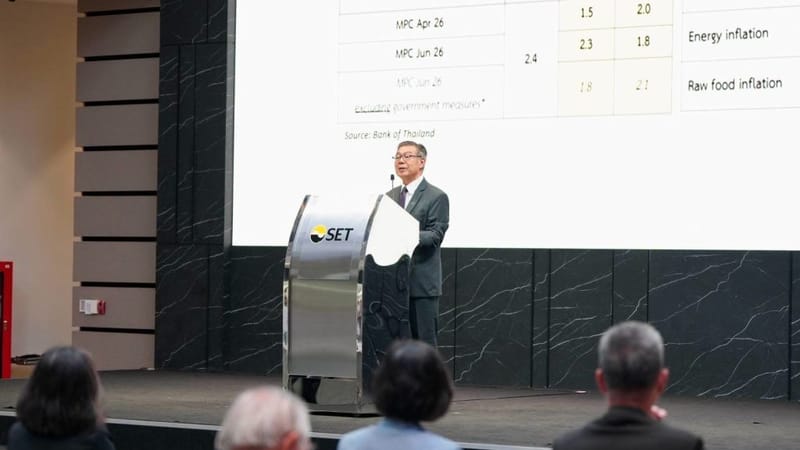 Supavud Warns Thailand Risks Slow Growth and Current Account Deficit, Flags AI Bubble Risk