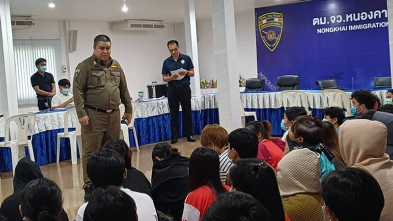 Laos Cracks Down Hard! Another 70 Thai Gambling Website Admins Sent Back After Raid on Network Based at Sikhom Market Area, Vientiane