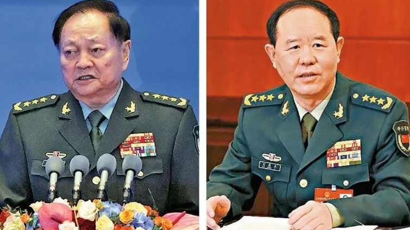 China removes "two front-ranking generals" from the State Central Military Commission