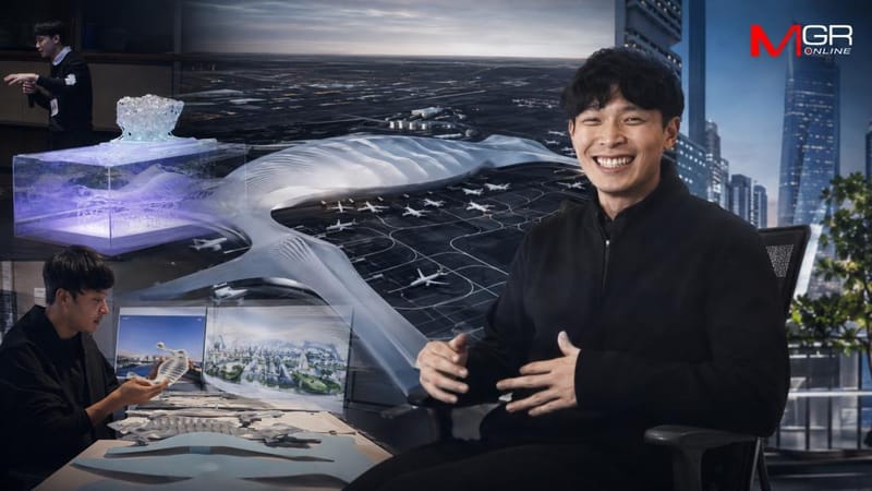 Thai architect rises to triumph, winning design competition for the world's largest airport terminal in Dubai!